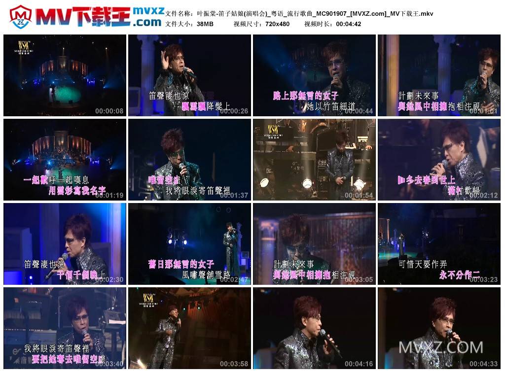 叶振棠-笛子姑娘(演唱会)_粤语_流行歌曲_MC901907